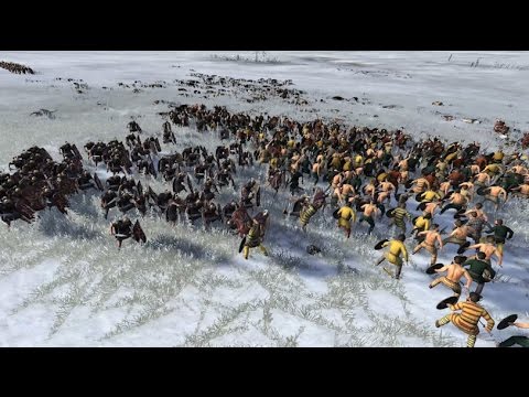 Few 100 Romans vs. 1000's of Barbarians