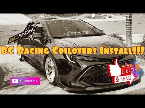 BC Racing Coilovers BR Series Install | Corolla Hatchback