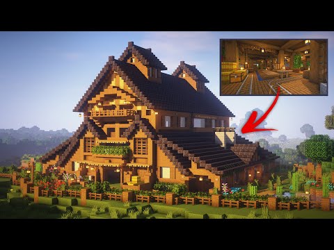 Minecraft: How to build a Barn tutorial!                                   (ULTIMATE FARM)