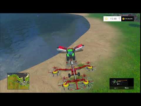 HOW TO USE MOWER WITH WINDROWER COMBO ( FARMING SIMULATOR 15 PS3 )