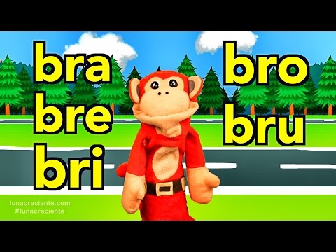 Sílabas bra bre bri bro bru - El Mono Sílabo - Canciones infantiles