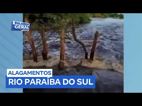 Elevação do Rio Paraíba do Sul causa alagamentos em municípios do Rio de Janeiro