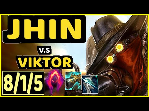 JHIN vs VIKTOR - 8/1/5 KDA MID GAMEPLAY - NA Ranked DIAMOND