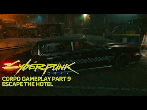 CYBERPUNK 2077 ULTRAWIDE - CORPO GAMEPLAY WALKTHROUGH - PART 9 - ESCAPE THE HOTEL