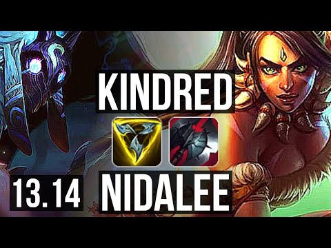 KINDRED vs NIDALEE (JNG) | Rank 1 Kindred, 11/0/5, Legendary, Rank 15 | EUW Challenger | 13.14