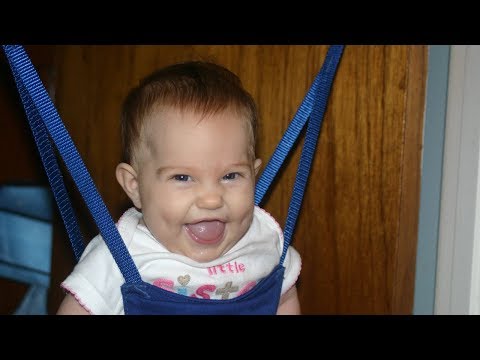 Babies jumping jolly jumper and laughing | Cute Baby Video | Funny Compilation