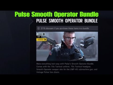 BRAND NEW Pulse Smooth Operator Bundle - Rainbow Six Siege