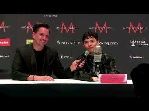 JJ talks about the Splitscreen tension (Winner's Press Conference #Eurovision 2025)