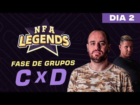 FREE FIRE AO VIVO - NFA LEGENDS SEASON 1 -  GRUPO C x D - DIA 2