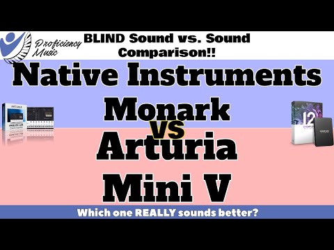 Native Instruments Monark vs Arturia Mini V: BLIND Sound vs Sound Comparison!!