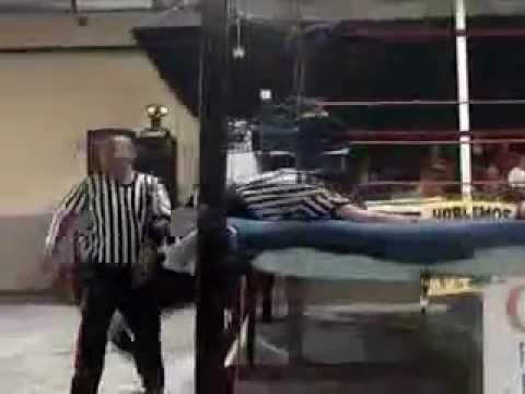 Referee Wong (me) getting slapped.