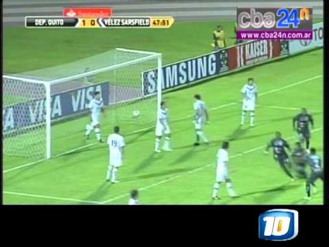 CANAL 10 - cba24n - DEPORTIVO QUITO 3 VELEZ 0 - COPA LIBERTADORES