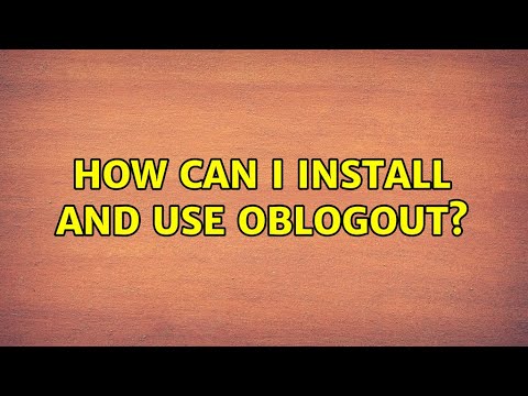 How can I install and use OBLogout?