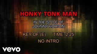 Johnny Horton - Honky Tonk Man (Karaoke)