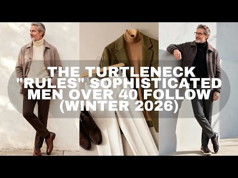 The Turtleneck "Rules" Sophisticated Men Over 40 Follow (Winter 2026)