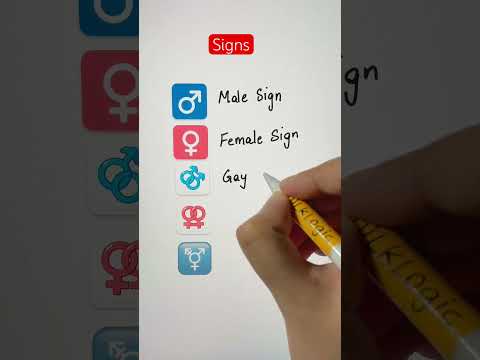 Signs - male, female, gay, lesbian, transgender