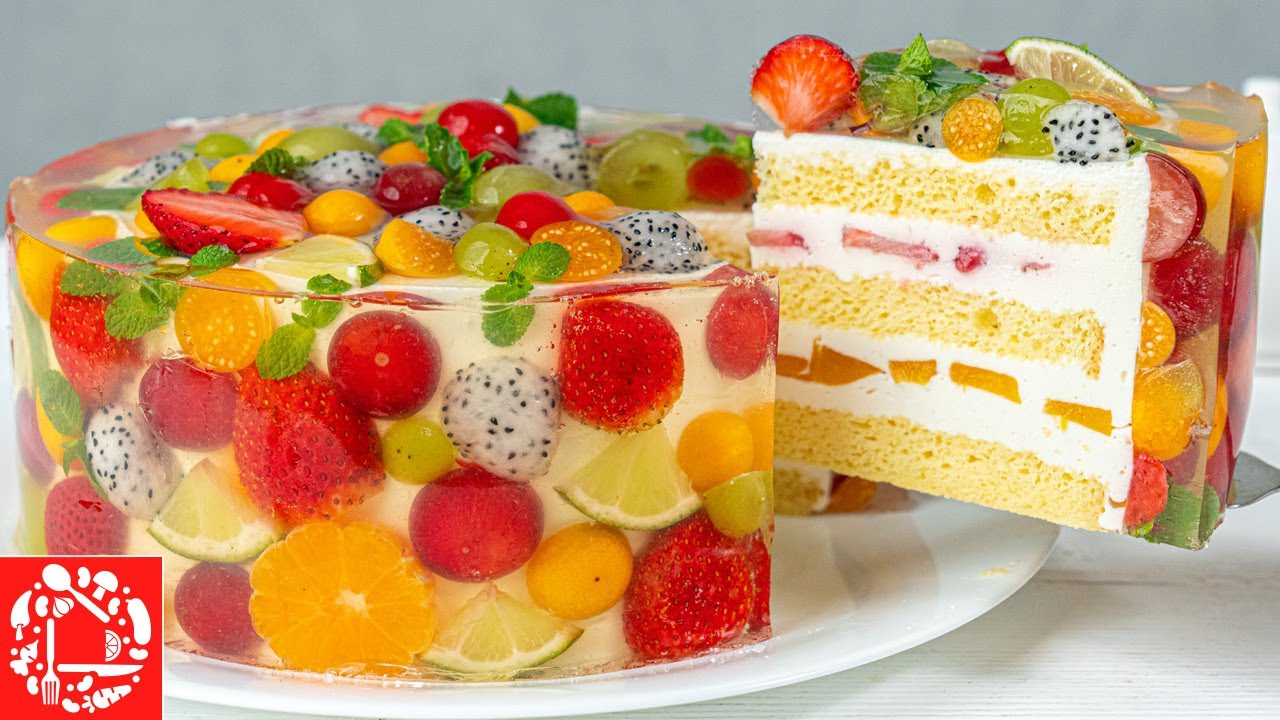 Необыкновенно красивый прозрачный Торт с фруктами!