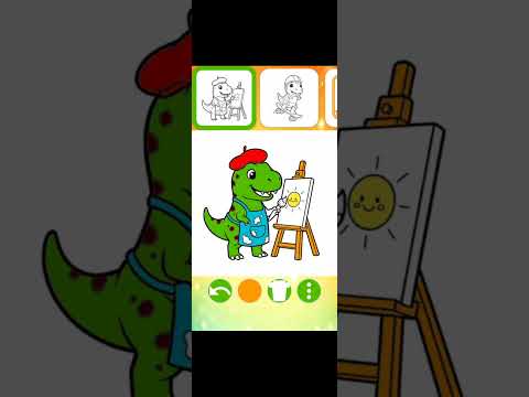 Happy Dino Coloring Book video thumbnail