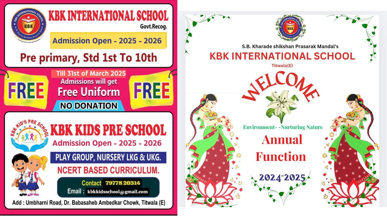 KBK INTERNATIONAL SCHOOL ANNUAL FUNCTION 2024-2025 || NB LIVE ||