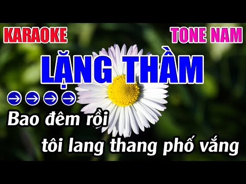 Lặng Thầm Karaoke Tone Nam ( Am ) Karaoke 9999 - Beat Mới