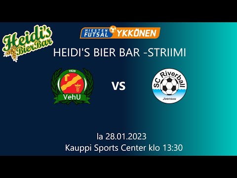 LIVESTRIIMI: VehU - SC Riverball Futsal-Ykkönen la 28.01.2023 klo 13:30