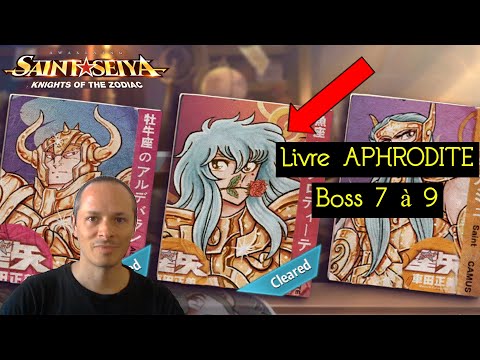 Guide du livre de Aphrodite - Etages 7 a 9 - Saint Seiya Awakening