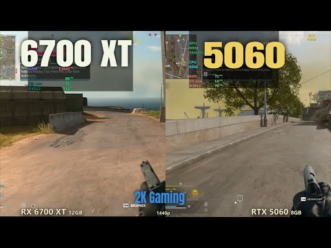 RTX 5060 vs RX 6700 XT 1440p