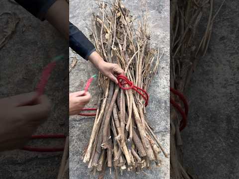 Effortless Firewood Knot Tying Tricks:Simple Solutions for Securely Bundling Firewood!