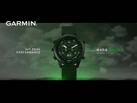 Garmin MARQ Golfer 010-02722-C3 Smartwatch Gen 2 Carbon Edition Black Leather With Rubber Strap-1
