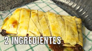 Sobremesa com 2 ingredientes | Receita fcil com Massa Folhada