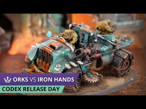 Orks vs Iron hands - CODEX DEBUT - 9th Edition Warhammer 40k Battle Report