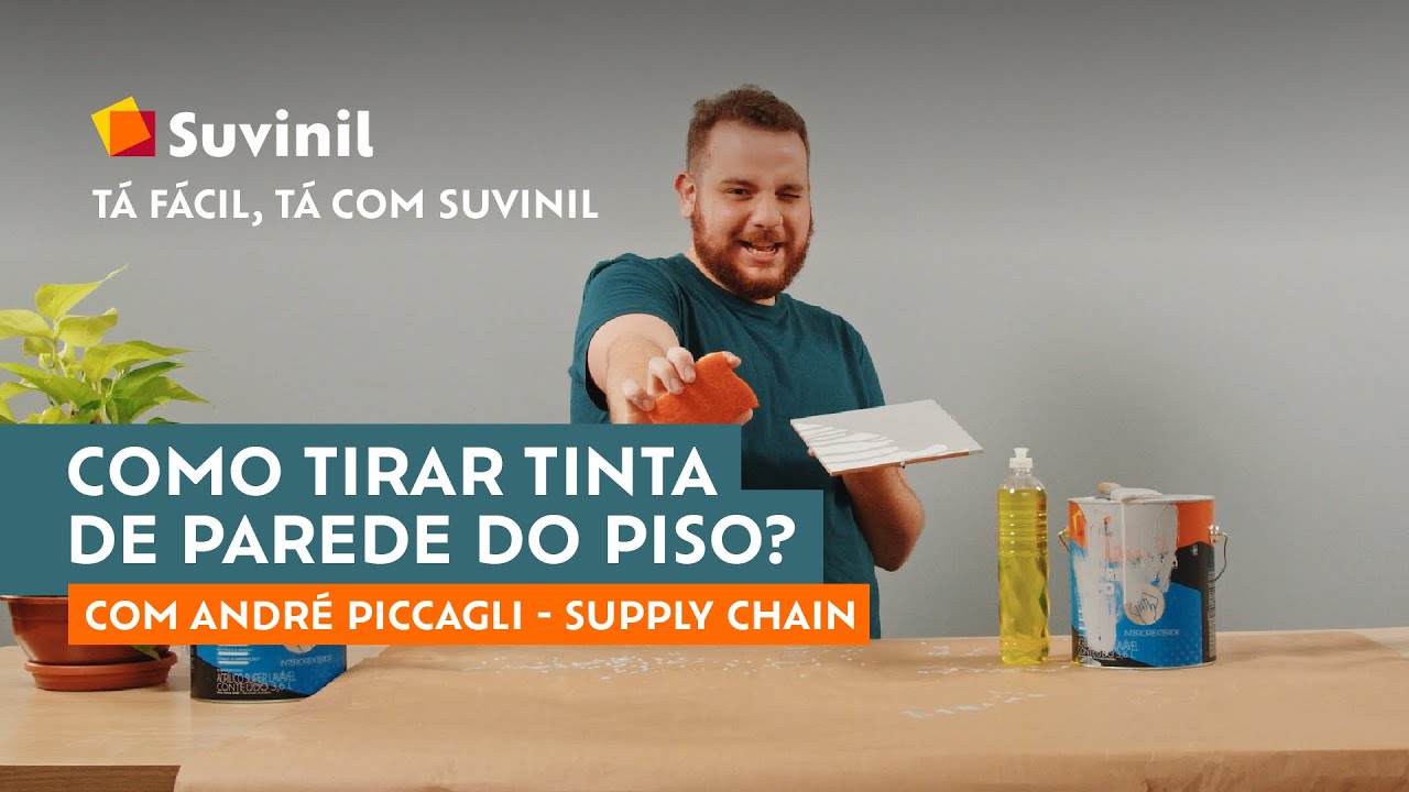 Como tirar tinta do piso?