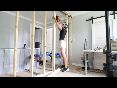 DIY Build a Wall and Add an Extra Room to Home | Bedroom Makeover