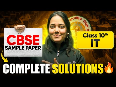 Class 10th IT - CBSE Sample Paper Solutions 🔥 | Next Toppers