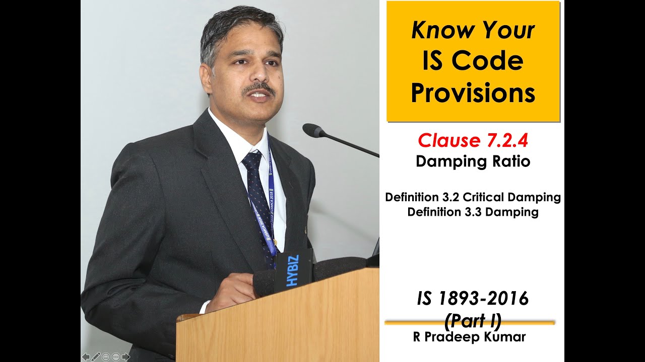 IS 1893-2016 (Part I): Clause 7.2.4 Damping Ratio