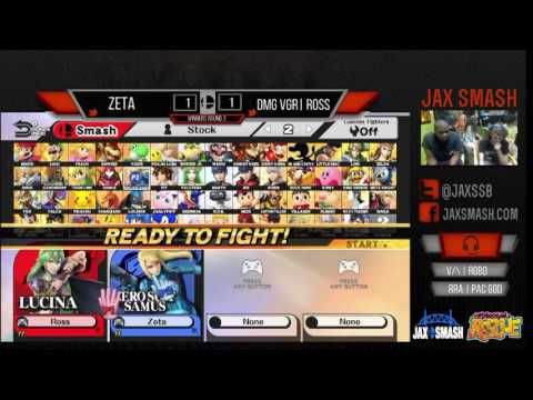 Jax Smash Weekly 4/28/16 - Zeta(ZSS) Vs. DMG | Ross(Lucina,Sonic) WQ