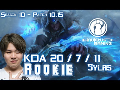 IG Rookie SYLAS vs T1 Faker EKKO Mid - Patch 10.15 KR Ranked