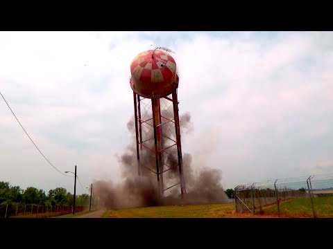 Water Tower Demolition Compilation