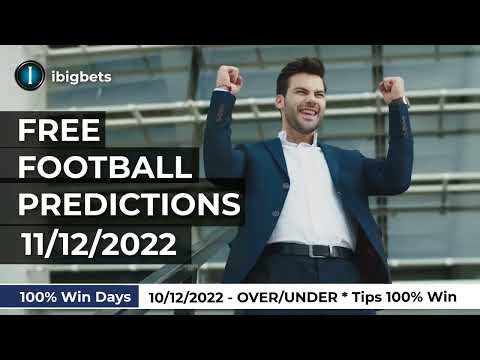 FOOTBALL PREDICTIONS TODAY|OVER/UNDER * TIPS 100% WIN 10/12/2022|FREE SOCCER PREDICTIONS@ibigbets