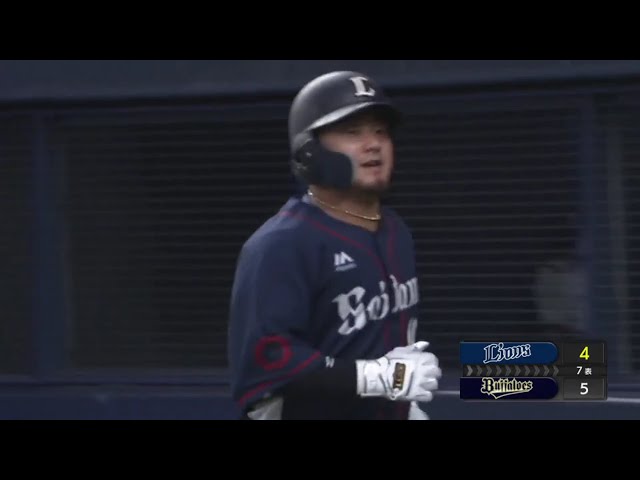 【7回表】代打の一振り!! ライオンズ・森 1点差に詰め寄るソロホームラン!! 2020/10/1 B-L