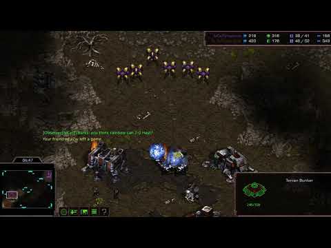 NiCe)T(Haytsnow (P) v Ov_ErTheRainboW (T) on Bloody Ridge - StarCraft: Remastered