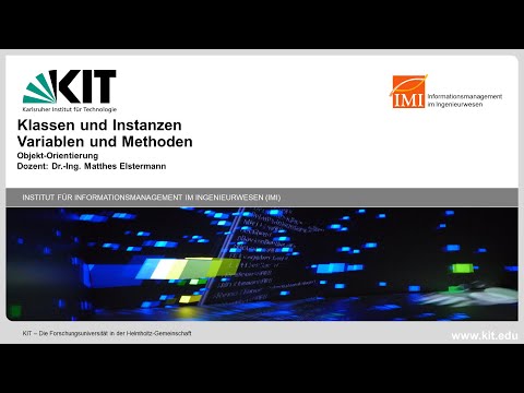 Anfängerkurs  Programmieren JAVA OO - 07 Klassen und Instanz  Methoden und Variablen