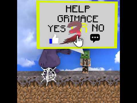 Kind Poor Baby Zombie Saves Grimace Shake#grimaceshake