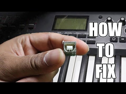 How To Repair A Faulty Midi Keyboard USB B ( 2.0 ) Connector