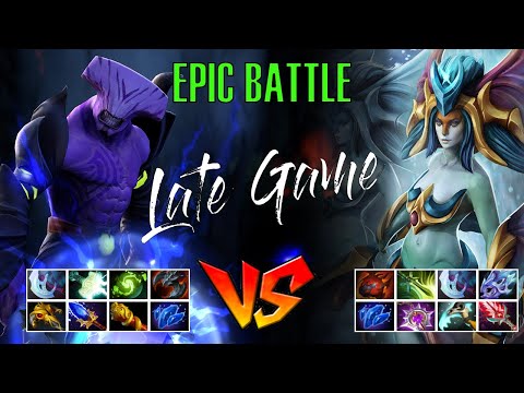 Max Attack Faceless Void vs Naga Siren FUll Items - Godadico Dota