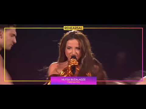 Nutsa Buzaladze - Firefighter | Georgia 🇬🇪 | Second Rehearsal | Eurovision 2024