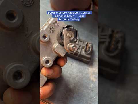 Boost Pressure Regulator Control Positioner Error - Turbo Actuator Testing #actuator #actuators