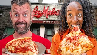 Brits Try Chicago Deep Dish at the Most Famous Pizzeria