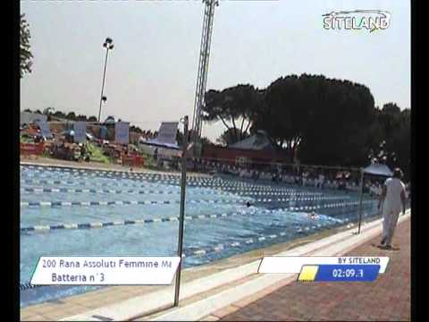 Serie 3 dei 200 Rana  Assoluti Femmine Master - 11 Memorial Andrea Bettiol