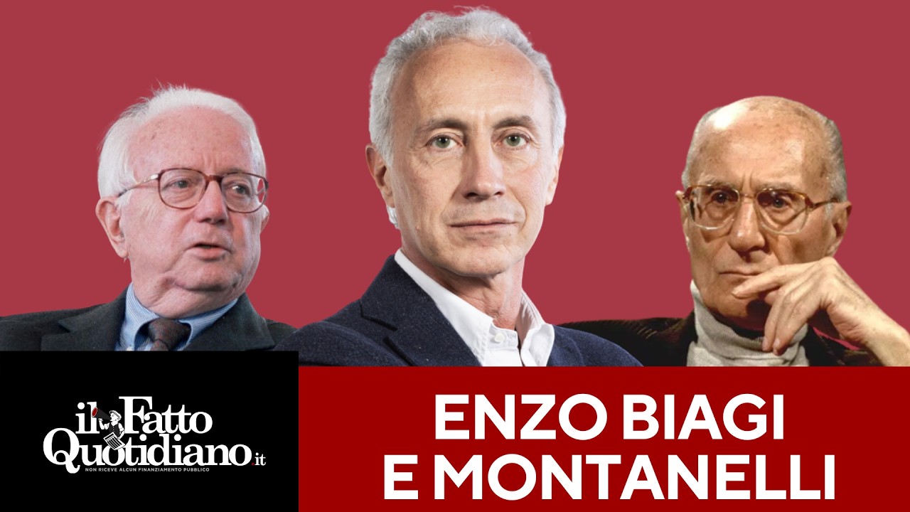 Travaglio: "Ho lavorato sia con Biagi che con Montanelli: ecco cosa ho imparato da loro"